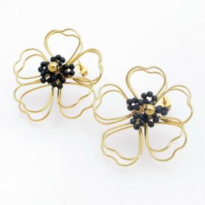 SS Gold-Plating Earring - KE122037-SP