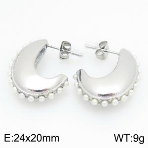 Stainless Steel Earring - KE122177-KFC