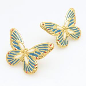 SS Gold-Plating Earring - KE122186-TLA