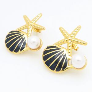 SS Gold-Plating Earring - KE122199-TLA