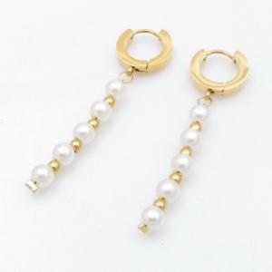 SS Gold-Plating Earring - KE122266-MW