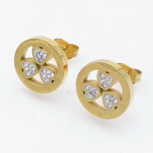 SS Gold-Plating Earring - KE122278-MW