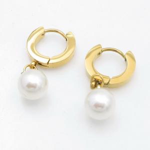 SS Gold-Plating Earring - KE122285-MW