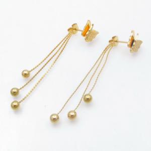SS Gold-Plating Earring - KE122299-MW