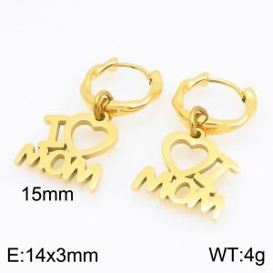SS Gold-Plating Earring - KE122350-Z