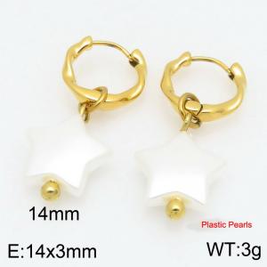 SS Gold-Plating Earring - KE122356-Z