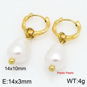SS Gold-Plating Earring - KE122358-Z