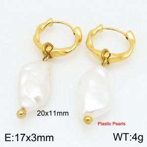 SS Gold-Plating Earring - KE122360-Z
