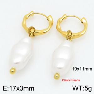 SS Gold-Plating Earring - KE122362-Z
