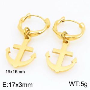 SS Gold-Plating Earring - KE122364-Z