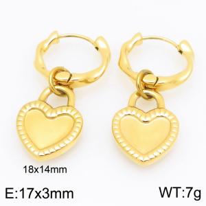 SS Gold-Plating Earring - KE122366-Z