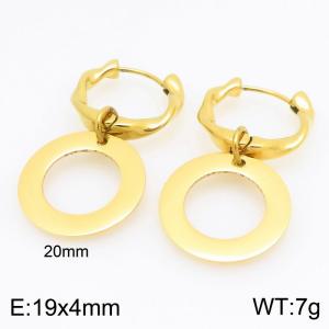 SS Gold-Plating Earring - KE122370-Z