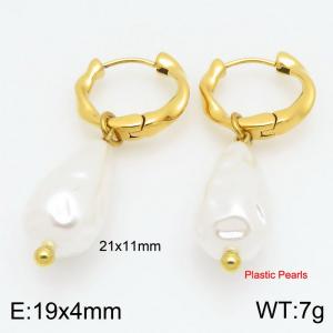 SS Gold-Plating Earring - KE122374-Z