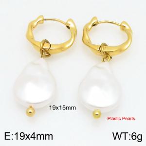 SS Gold-Plating Earring - KE122378-Z