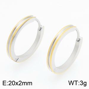 SS Gold-Plating Earring - KE122544-GC