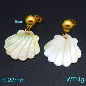 SS Gold-Plating Earring - KE122722-Z