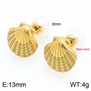 SS Gold-Plating Earring - KE122738-Z