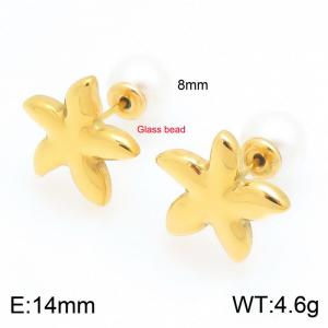 SS Gold-Plating Earring - KE122742-Z