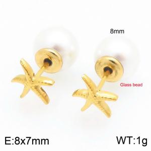 SS Gold-Plating Earring - KE122744-Z
