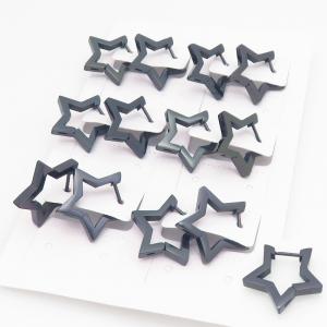 Stainless Steel Black-plating Earring - KE122875-TLS