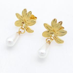 SS Gold-Plating Earring - KE122975-HF