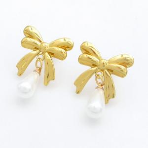 SS Gold-Plating Earring - KE122976-HF