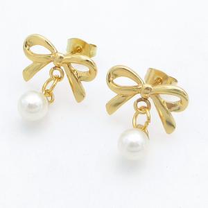 SS Gold-Plating Earring - KE122982-HF
