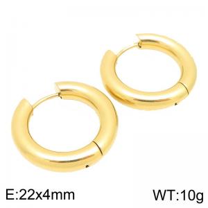 SS Gold-Plating Earring - KE123027-GC