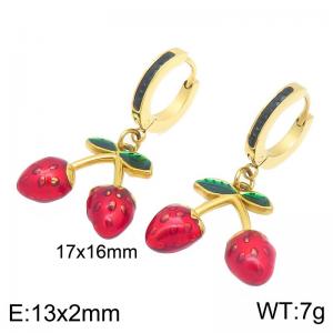 SS Gold-Plating Earring - KE123044-Z