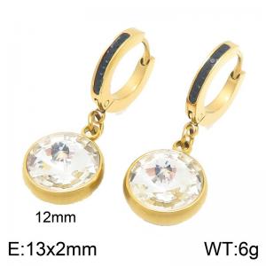 SS Gold-Plating Earring - KE123050-Z