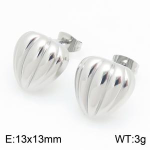 Fashionable stainless steel jewelry for women's earrings suitable for daily wear - KE123251-KFC