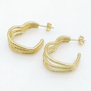 SS Gold-Plating Earring - KE123807-SP