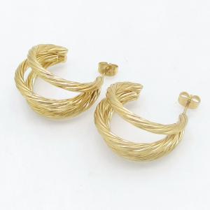 SS Gold-Plating Earring - KE123811-SP