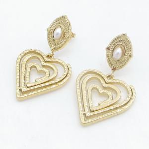 SS Gold-Plating Earring - KE123812-SP