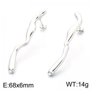 Stainless steel fashion jewelry casting earrings suitable for daily wear and holiday gift giving - KE123891-MZOZ