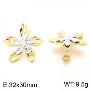 SS Gold-Plating Earring - KE124004-SP