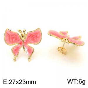 SS Gold-Plating Earring - KE124009-SP