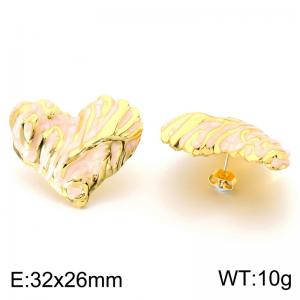SS Gold-Plating Earring - KE124011-SP