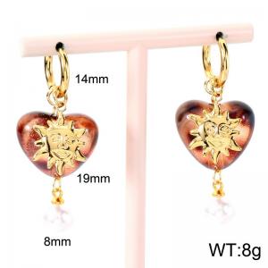 SS Gold-Plating Earring - KE124018-SP