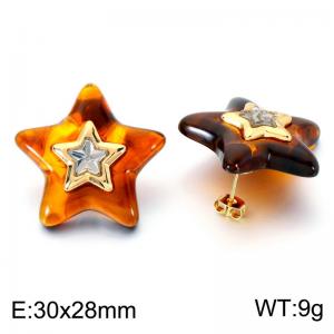 SS Gold-Plating Earring - KE124030-SP