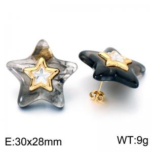 SS Gold-Plating Earring - KE124031-SP