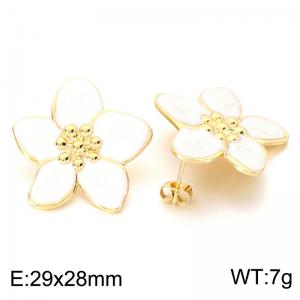 SS Gold-Plating Earring - KE124033-SP