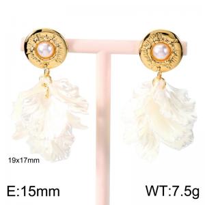 SS Gold-Plating Earring - KE124038-SP