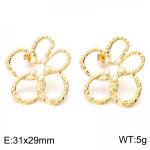SS Gold-Plating Earring - KE124041-SP