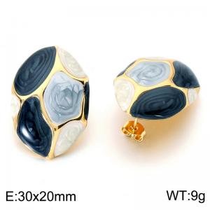 SS Gold-Plating Earring - KE124042-SP