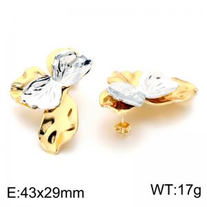 SS Gold-Plating Earring - KE124043-SP