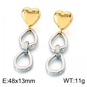 SS Gold-Plating Earring - KE124048-SP