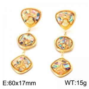 SS Gold-Plating Earring - KE124051-SP