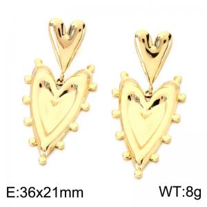 SS Gold-Plating Earring - KE124052-SP