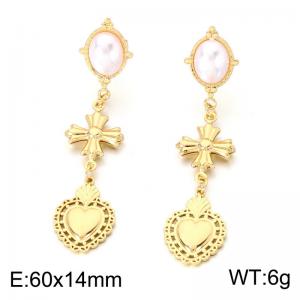 SS Gold-Plating Earring - KE124053-SP